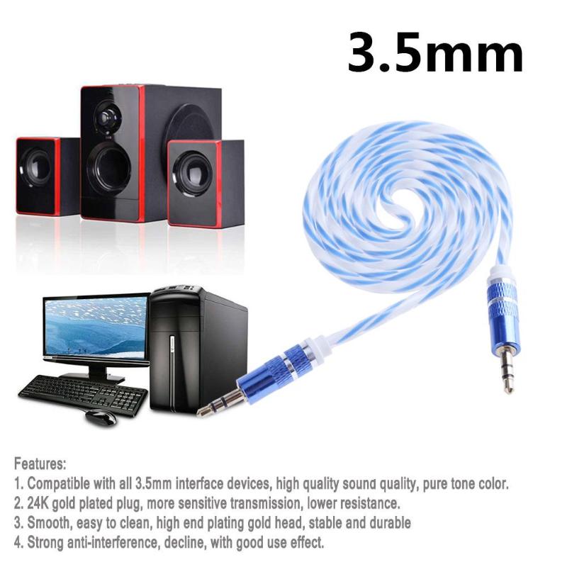 1m 3.5mm Jack Audio Extension Cable 3.5 mm Male to Male Cloth Audio Aux Cable For iPhone Car Headphone Beats Speaker Promotion - ebowsos