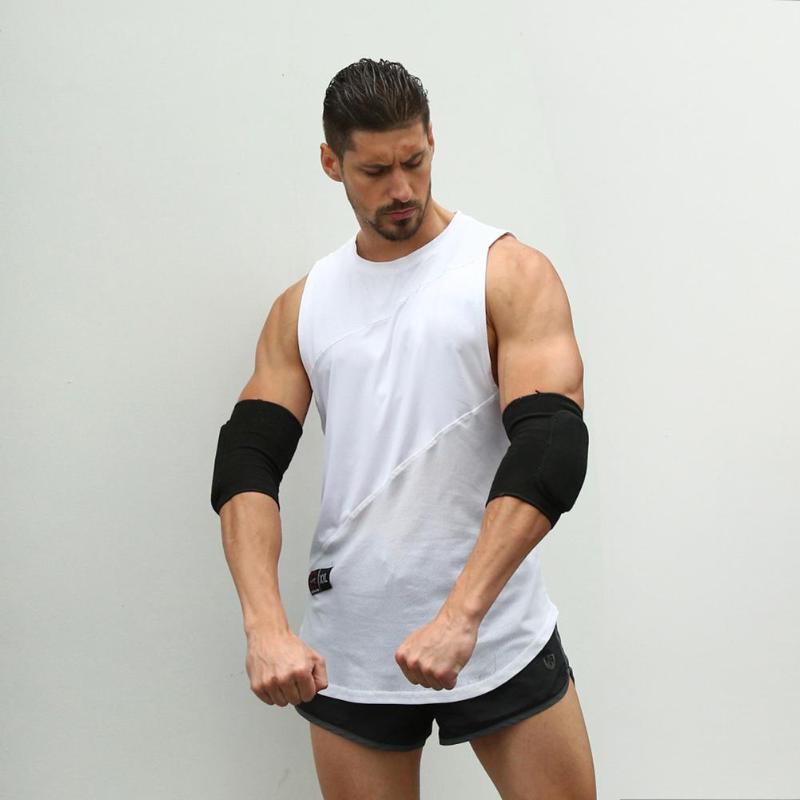 1pair Elastic Elbow Support Gym Fitness Sports Knitted Sponge Knee Protectors Guard Brace-ebowsos