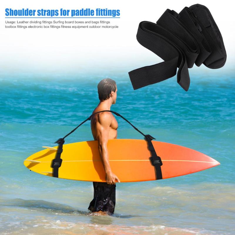 1pc Adjustable Outdoor Surfboard Shoulder Carry Sling Kayak Practical Outdoors Fitness Equipment Paddleboard Strap-ebowsos