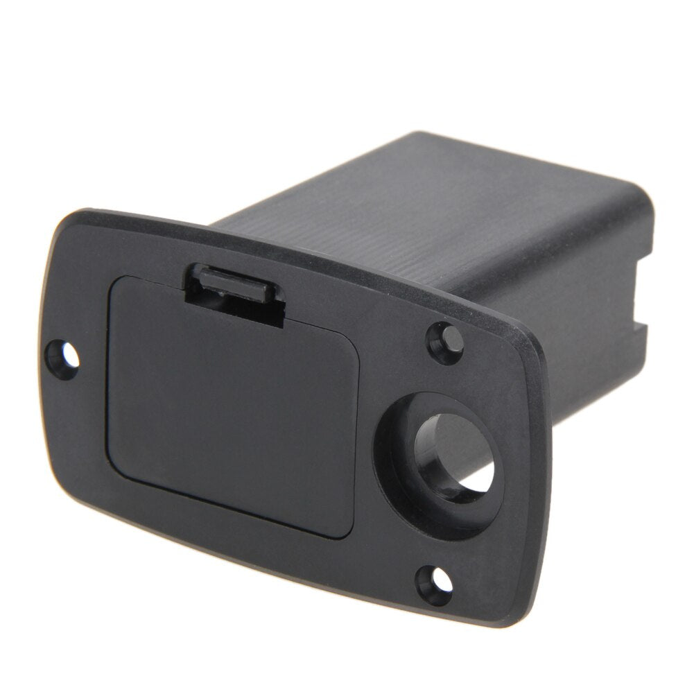 1pc Battery Holder For Black 9V Battery Box Case Cover Holders For Guitar Bass Pickup Electronic Guitar Parts Accessories-ebowsos