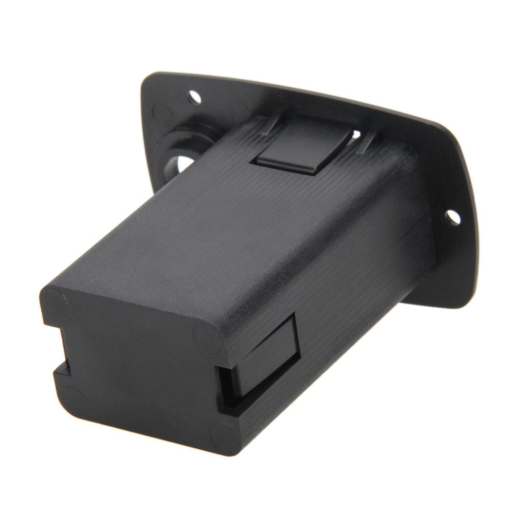 1pc Battery Holder For Black 9V Battery Box Case Cover Holders For Guitar Bass Pickup Electronic Guitar Parts Accessories-ebowsos