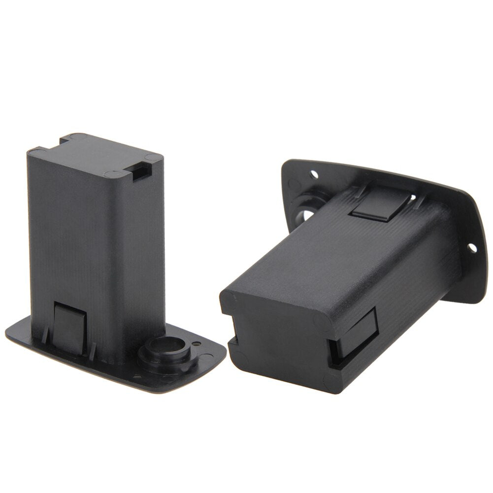 1pc Battery Holder For Black 9V Battery Box Case Cover Holders For Guitar Bass Pickup Electronic Guitar Parts Accessories-ebowsos