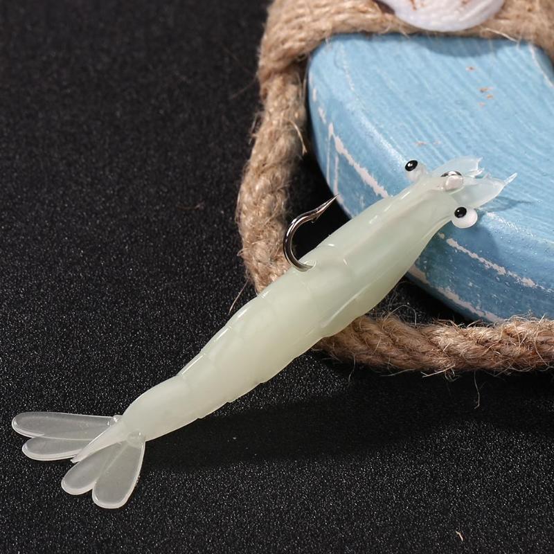 1pc Fishing Lures soft Lures 9g 80mm Shrimp Artificial Bait Simulation Lifelike Artificial Bionic Bait with Hook-ebowsos