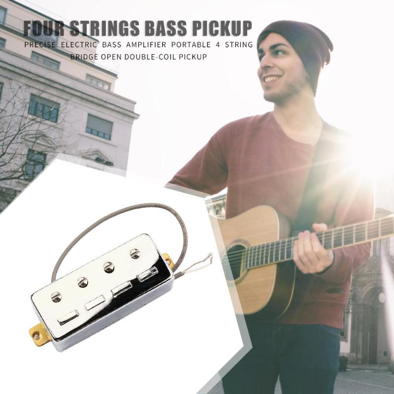 1pc Musical Pickup Instruments Accessories Electric Bass Practical Easy to Use Long Service Life Major Bridge Voice Amplifier-ebowsos