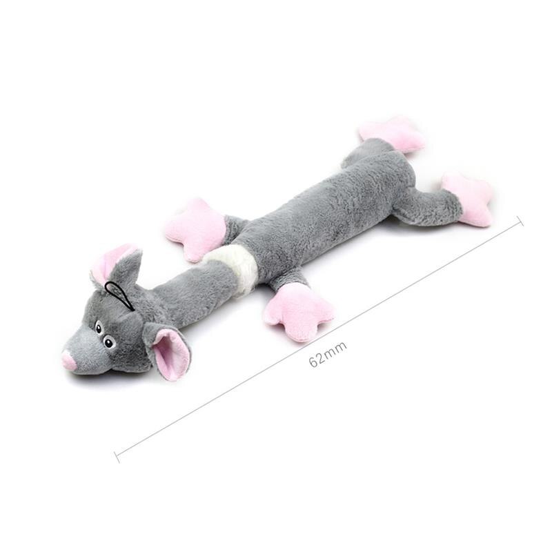 1pc Pet Bite Toy Creative Lovely Cartoon Mouse Shape Plush Pet Sound Toy Pet Chew Toys For Dog Pet Supplies Dog Favors-ebowsos