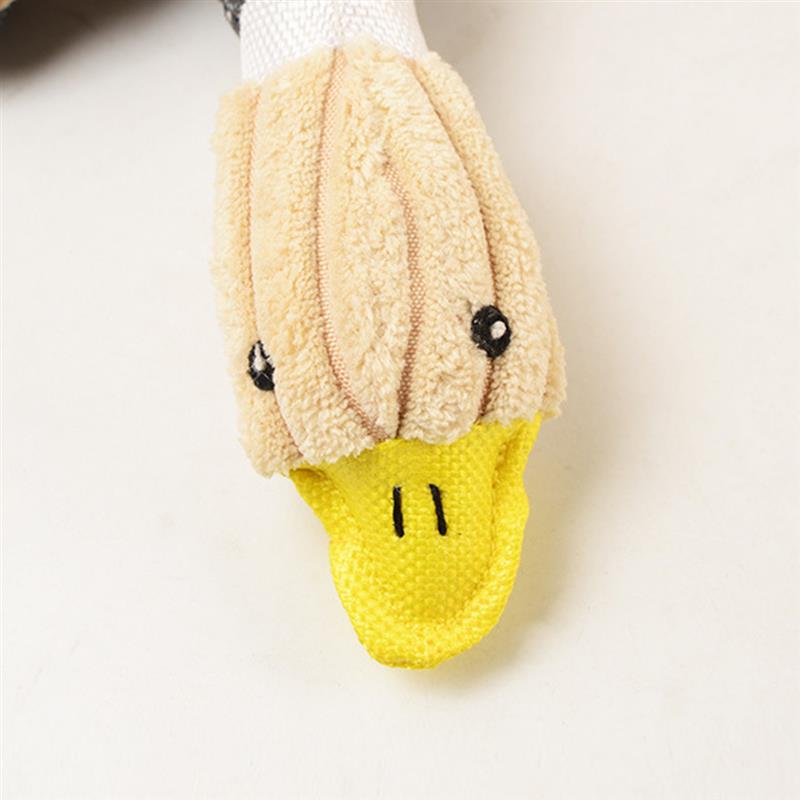 1pc Pet Chew Toy Creative Duck Shape Hemp Rope Dog Teething Toy Pet Plush Toys For Dog Pet Supplies Dog Favors-ebowsos