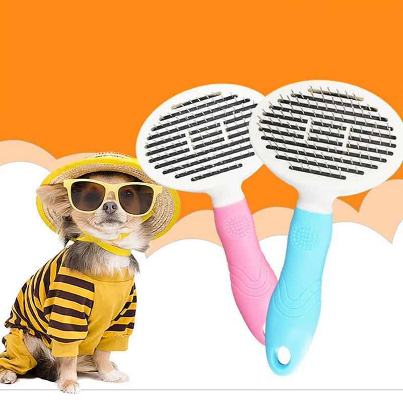 1pc Pet Comb Stainless Needle Ergonomic Pet Grooming Comb Pet Hair Comb For Cat Dog Pet Supplies-ebowsos