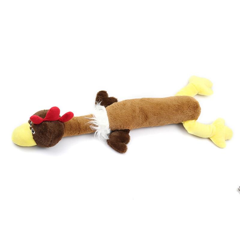 1pc Pet Plush Toy Bite-Resistant Turkey Shape Pet Squeaky Toy Pet Bite Toys For Dog Pet Supplies Dog Favors-ebowsos