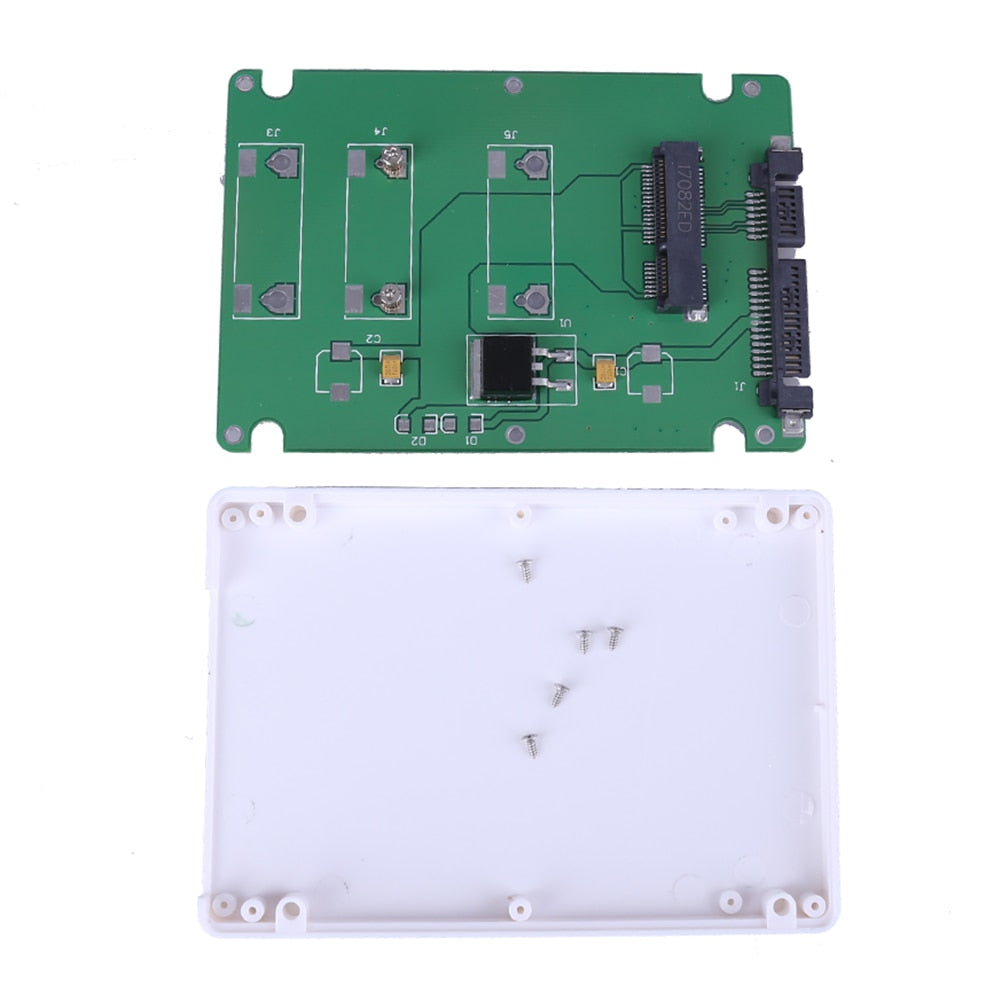 1pc SSD mSATA To 2.5 inch SATA 3 Adapter Converter Card with 2.5 inch Case Mini Size Connector - ebowsos