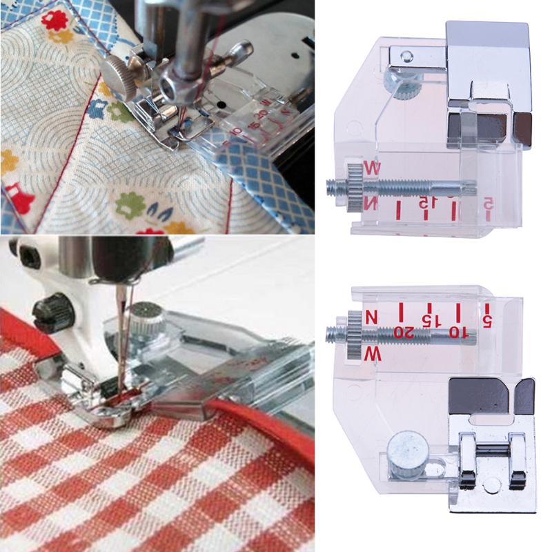 1pc Snap On Adjustable Bias Binder Presser Foot Feet For Sewing Machines Bias Binding Foot Useful Sewing Accessories 2019 hot - ebowsos