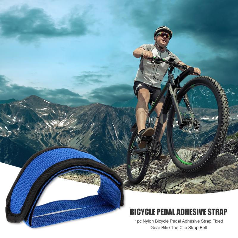 1pc Wear-resisting Nylon Binding Belt Bicycle Pedal Adhesive Strap Toe Clip High-quality Belt Fixed Gear Accecssories-ebowsos