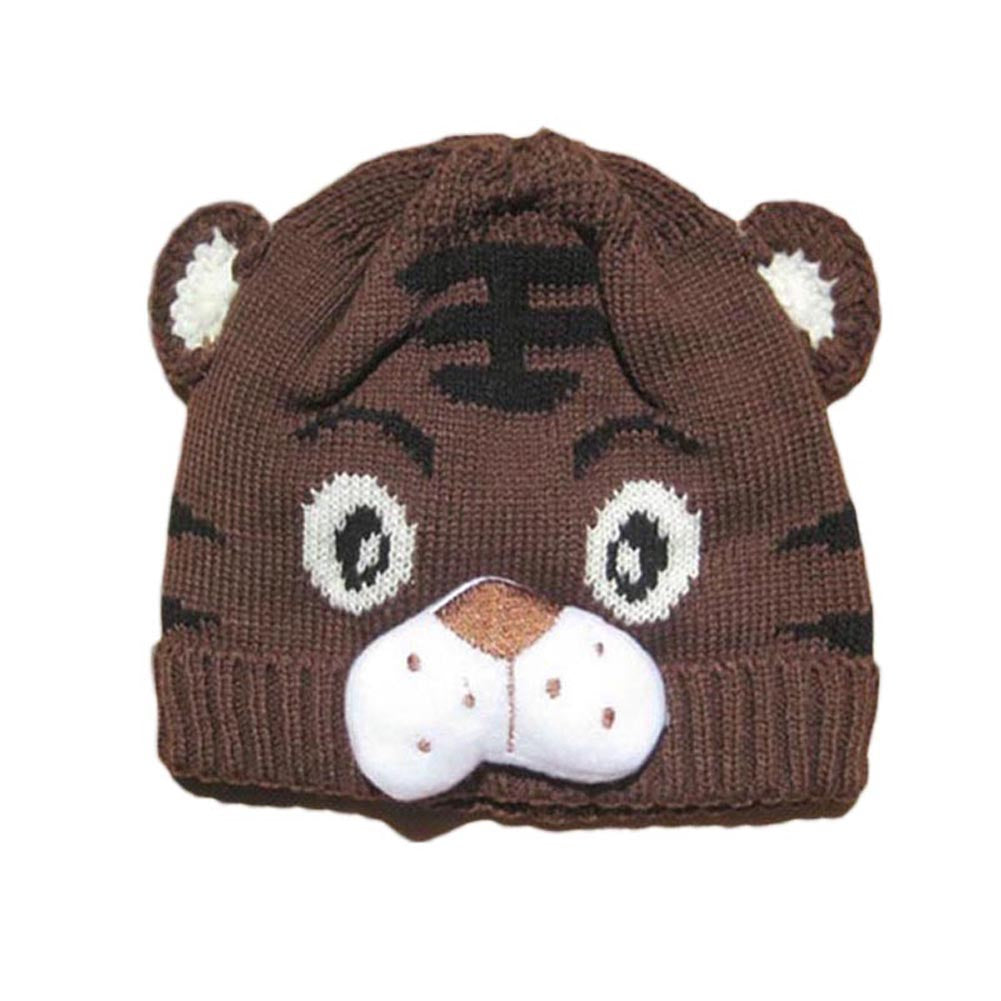 1pcs Baby Girls Boys Kids Toddlers Crochet Knit Cute Tiger Hat Cap Beanie Bonnet - ebowsos