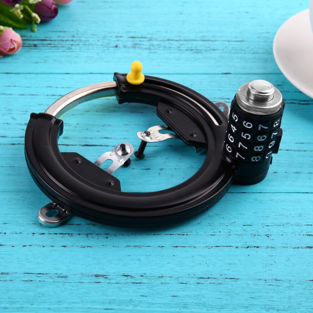 1pcs Black Bike Lock General Bicycle Horseshoe Claws Anti-theft Lock Password Share Bike MTB Bicycle Locks-ebowsos