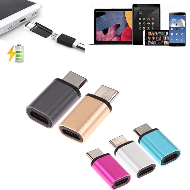 1pcs Colorful USB 3.1 Type C Type-C Male Port To Micro USB 2.0 Female Adapter For Tablet & Hard Disk Drive - ebowsos
