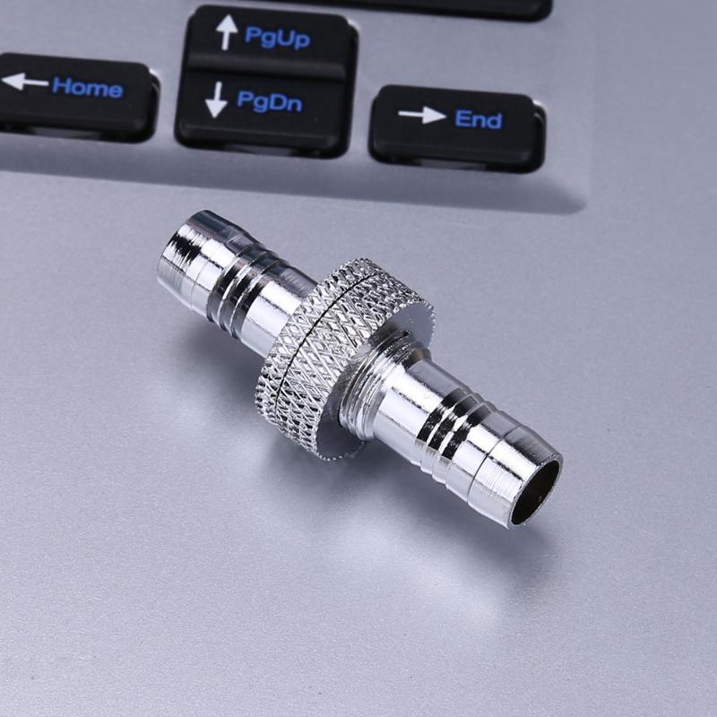 1pcs G1/4" Thread PC Cooling System Cooler Soft Tube Hose Chrome Plated Connector 9mm 11mm OD Double Head Computer Components - ebowsos