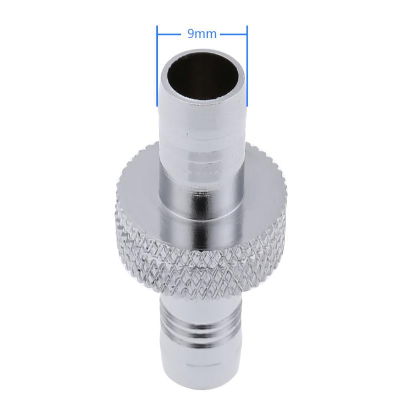 1pcs G1/4" Thread PC Cooling System Cooler Soft Tube Hose Chrome Plated Connector 9mm 11mm OD Double Head Computer Components - ebowsos