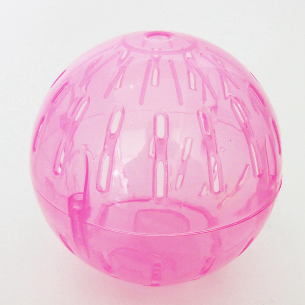 1pcs Hamster Ball Clear Plastic Safe Sturdy Hamster Exercise Ball Hamster Ball Toy Pet Interactive Toy Supplies Random Color-ebowsos