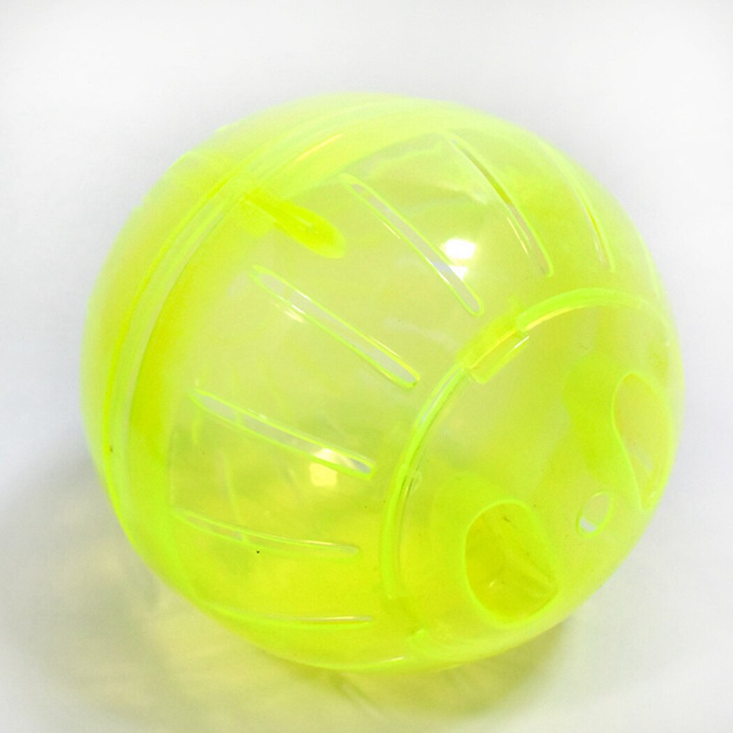 1pcs Hamster Ball Clear Plastic Safe Sturdy Hamster Exercise Ball Hamster Ball Toy Pet Interactive Toy Supplies Random Color-ebowsos