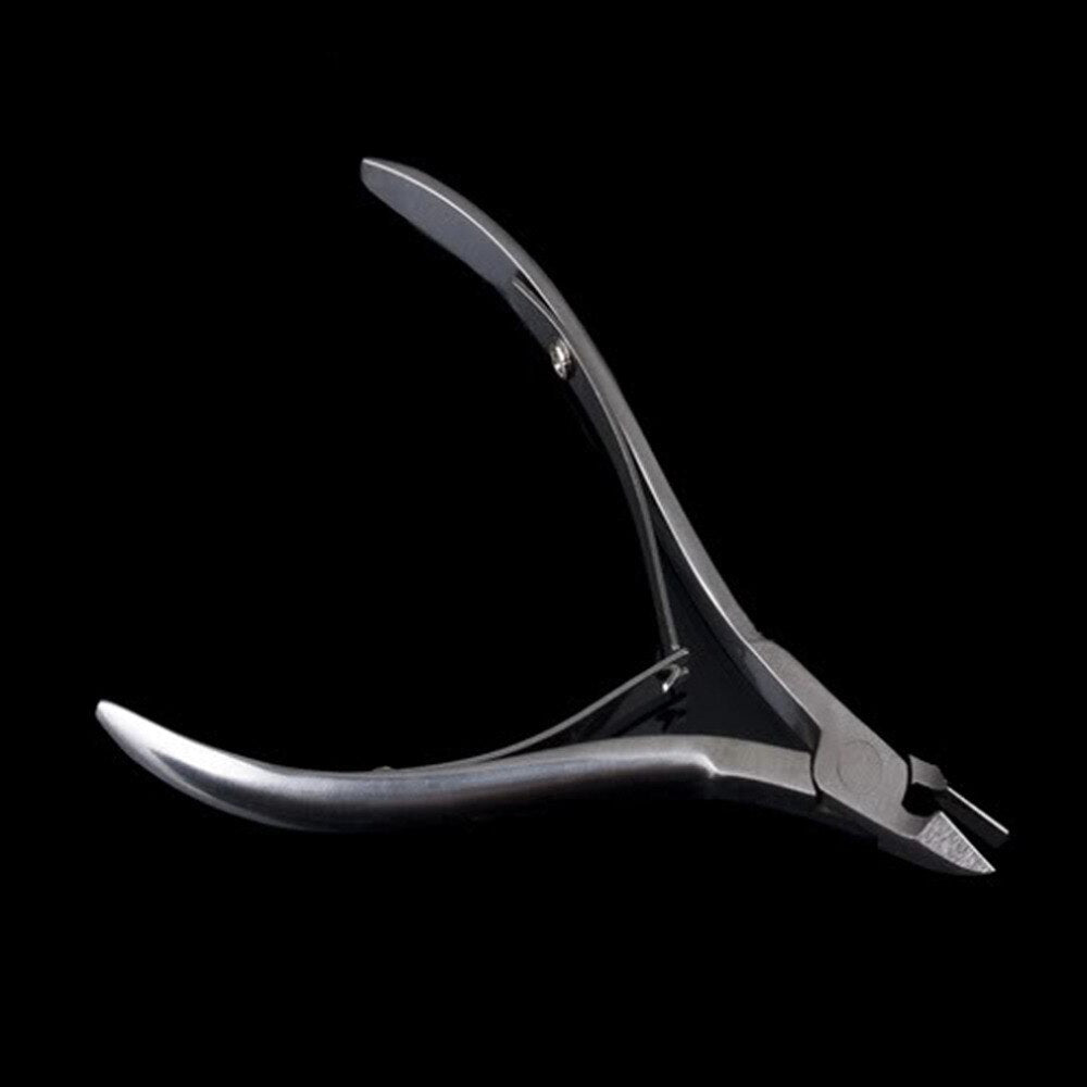 1pcs NEW Stainless Steel Cuticle Scissor Toe Cuticle Nipper Trimmer Cutter Nail Art Clipper for Trim Dead Skin Cuticle Hot Sale - ebowsos