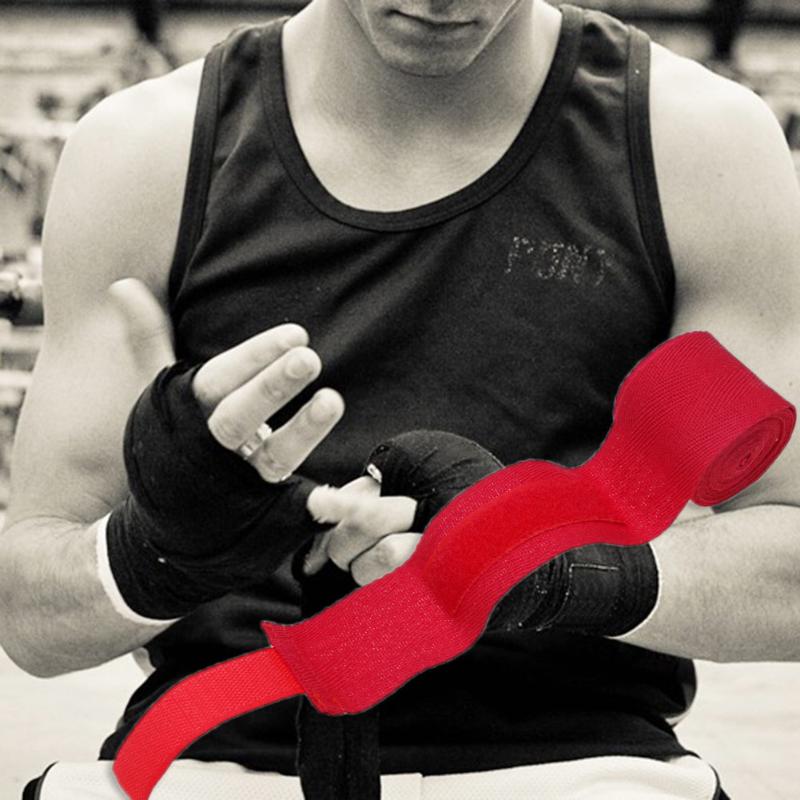 1pcs/roll 2.5M Cotton Sports Strap Boxing Bandage Sanda Muay Thai MMA Taekwondo Hand Gloves Wraps-ebowsos