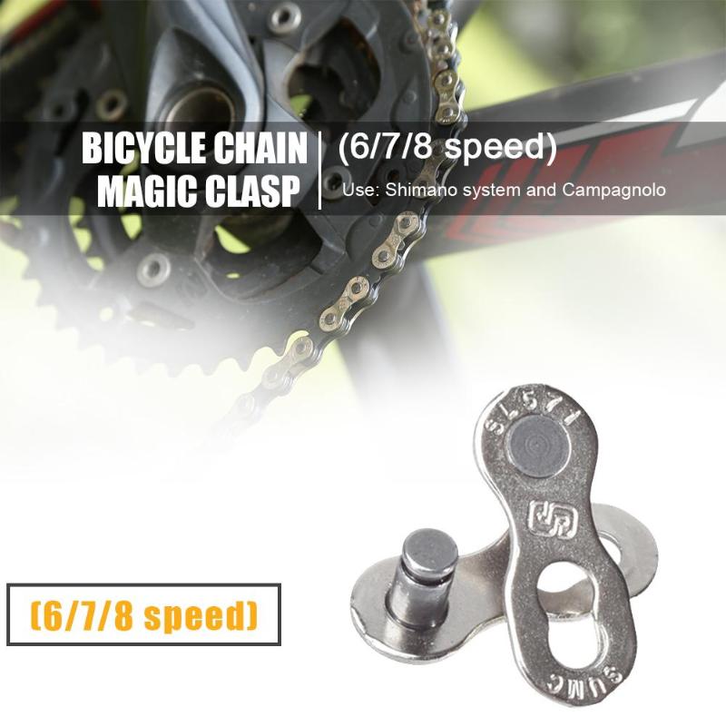 2 Pairs Mountain Road Chain Connector Wear Resistant Stable Operation Reliable for 6/7/8/9/10/11/12 Speed Master Link-ebowsos