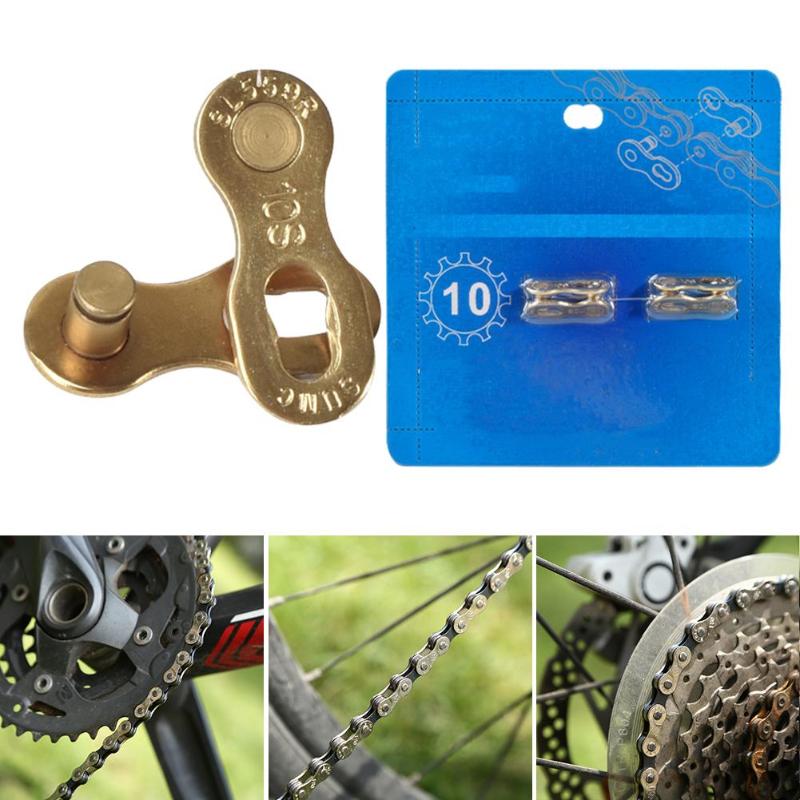 2 Pairs Mountain Road Chain Connector Wear Resistant Stable Operation Reliable for 6/7/8/9/10/11/12 Speed Master Link-ebowsos