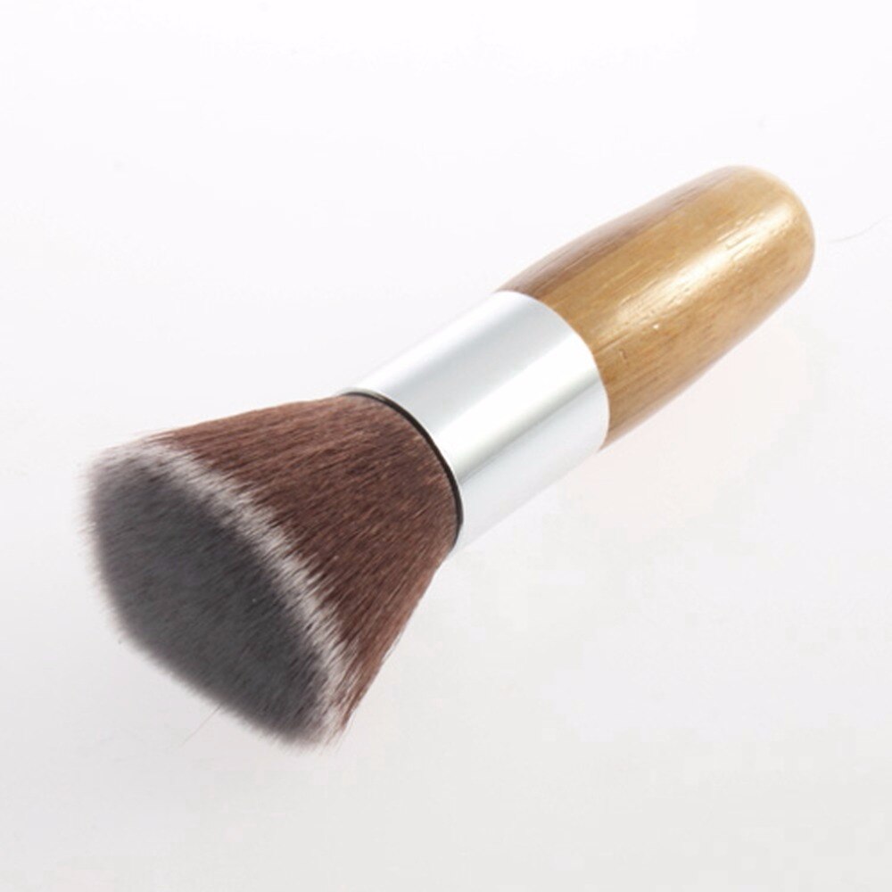 2 pcs/lot Professional Soft Flat Top Buffer Foundation Powder Brush Cosmetic Salon Brush Basic Makeup Brushes Facial Makeup Tool - ebowsos