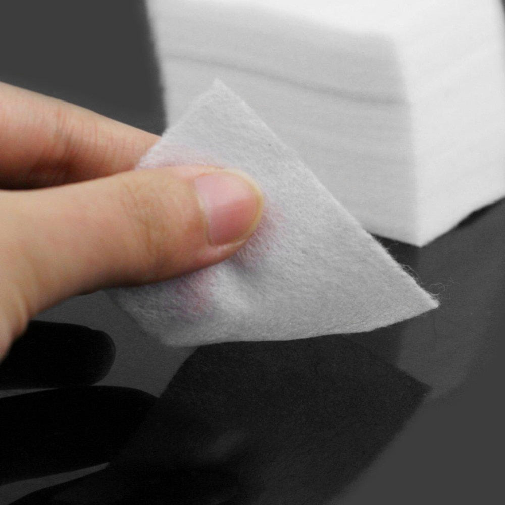 200 Lint Soft Nail Wipes Nail Art Wipes Clean Paper Pure Non Woven Cotton Pads Nail Polish Remover Make-up Nail Art - ebowsos