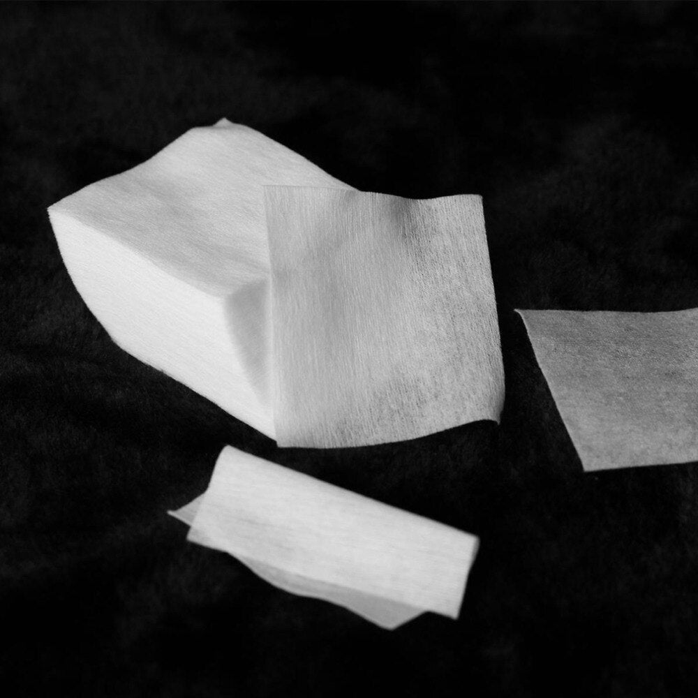 200 Lint Soft Nail Wipes Nail Art Wipes Clean Paper Pure Non Woven Cotton Pads Nail Polish Remover Make-up Nail Art - ebowsos