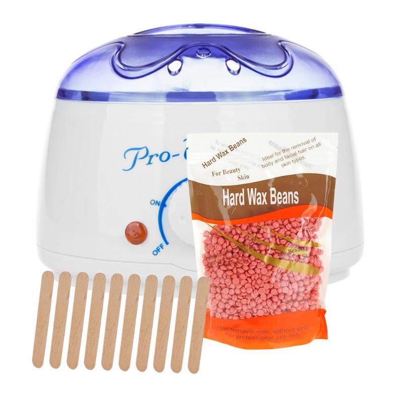 200cc Hand Wax Machine Hot Paraffin Wax Warmer Heater Body Depilatory Salon SPA Hair Removal Tool+100g Wax High Quality - ebowsos