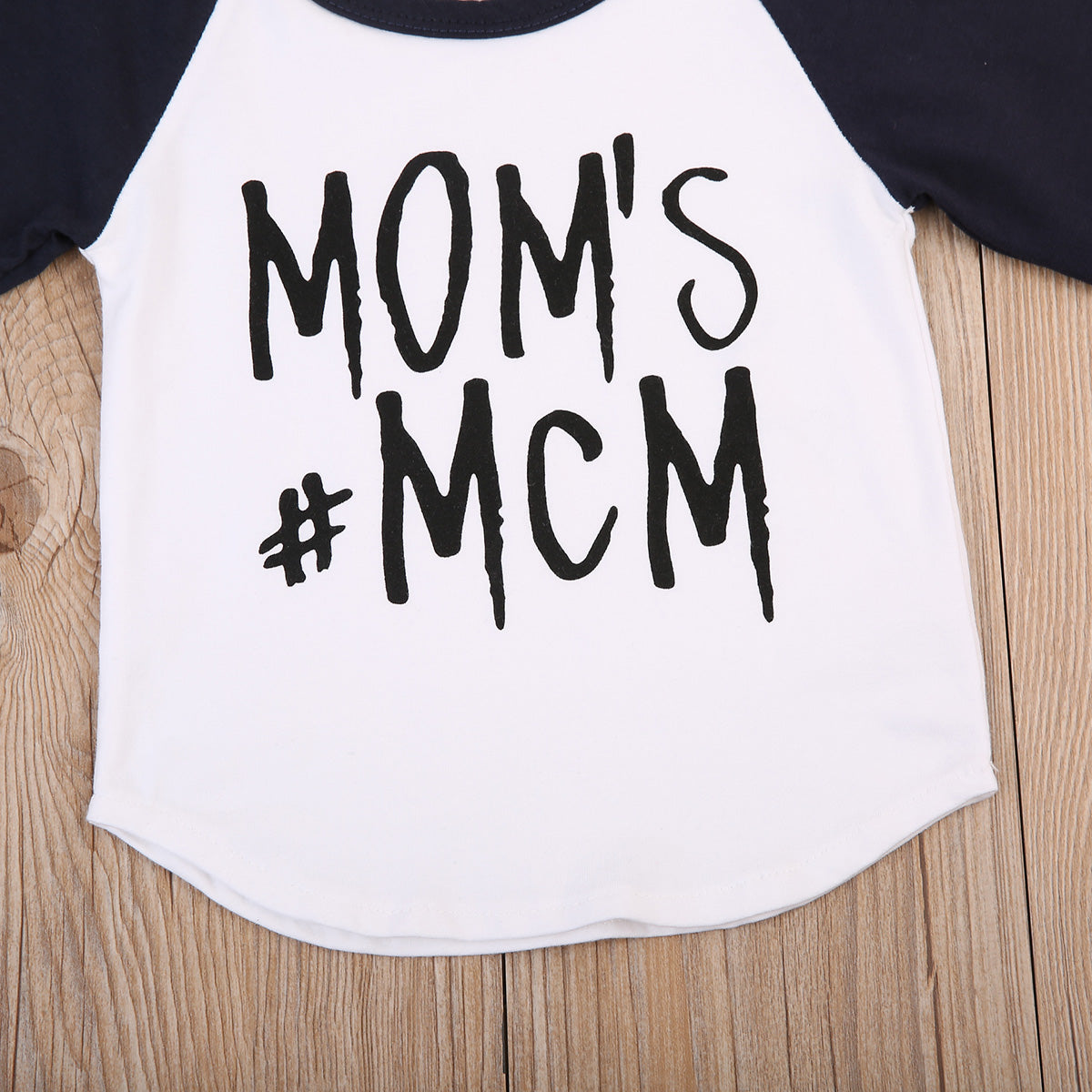 1PC Toddler Baby Boys MOM's MCM Tops Tee Cotton T-shirt Long Sleeve Clothes - ebowsos