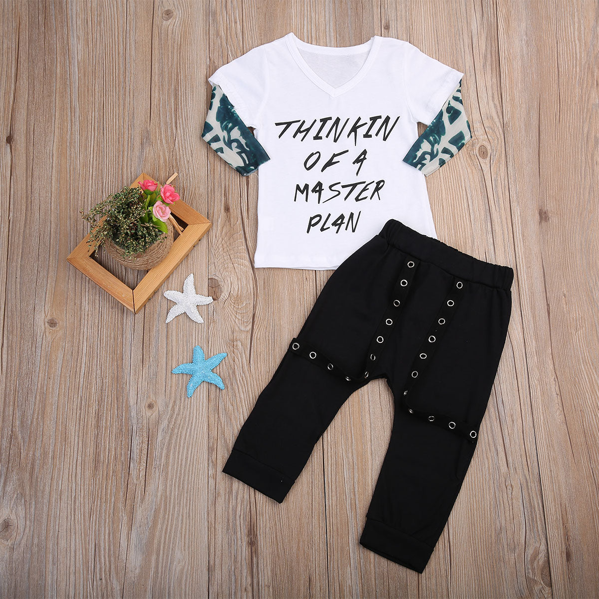 Fashion Newborn Baby  Boys Clothes T-shirt Tops+Toddler Infant Kids Pants Outfits Set - ebowsos