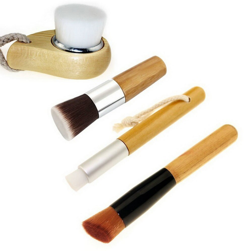 2017 Hot! Cosmetic Foundation Powder Brush with Facial Skin Cleaning Tool Brushes Set Wholesale New Sale - ebowsos