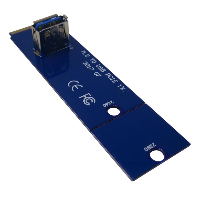 2017 New Riser M.2 NGFF to PCI-E X16 Slot Transfer Card Mining Riser Card VGA Extension Line for Bitcoin Miner High Quality - ebowsos