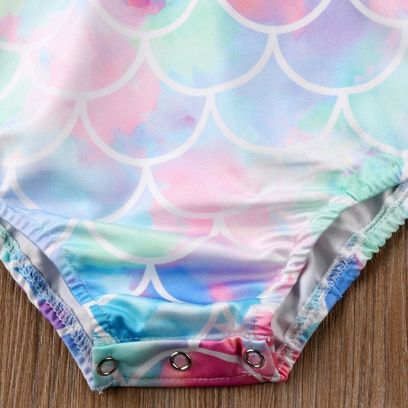 Children Princess Girls Mermaid One piece Swim suit Cute Kid baby Girls Clothes Summer Swim wear Bathing Suit Beachwear - ebowsos