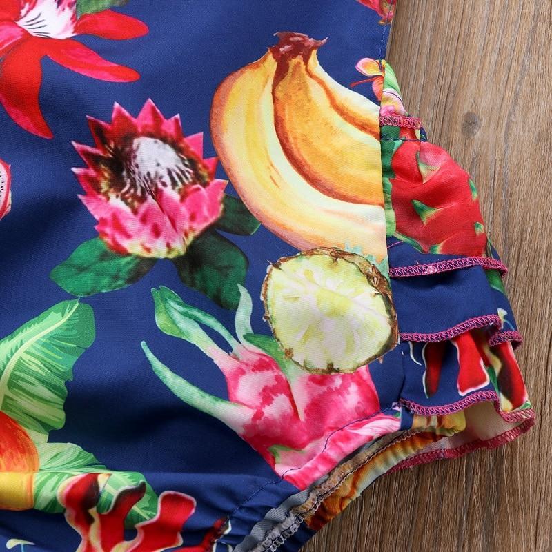 Hot Summer Kids Clothes Newborn Infant Baby Girl Floral Sleeveless Romper Jumpsuit Headband Outfit Clothing - ebowsos