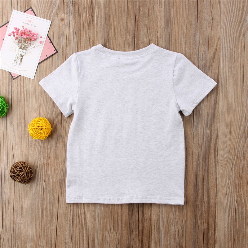 Kids Boy Baby Cotton Short Sleeve Summer T-shirt Tees Toddler T Shirt Tops Clothes - ebowsos