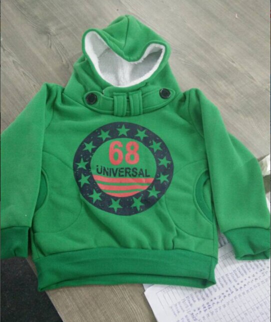 New Fashion  Green/Gray Baby Boys Grils Kids Coat Tops Hoodies Jacket Sweater Outwear - ebowsos