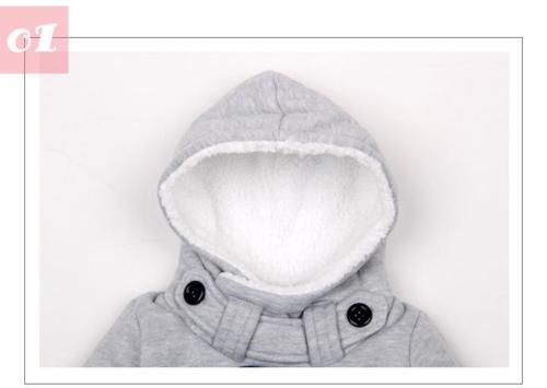 New Fashion  Green/Gray Baby Boys Grils Kids Coat Tops Hoodies Jacket Sweater Outwear - ebowsos