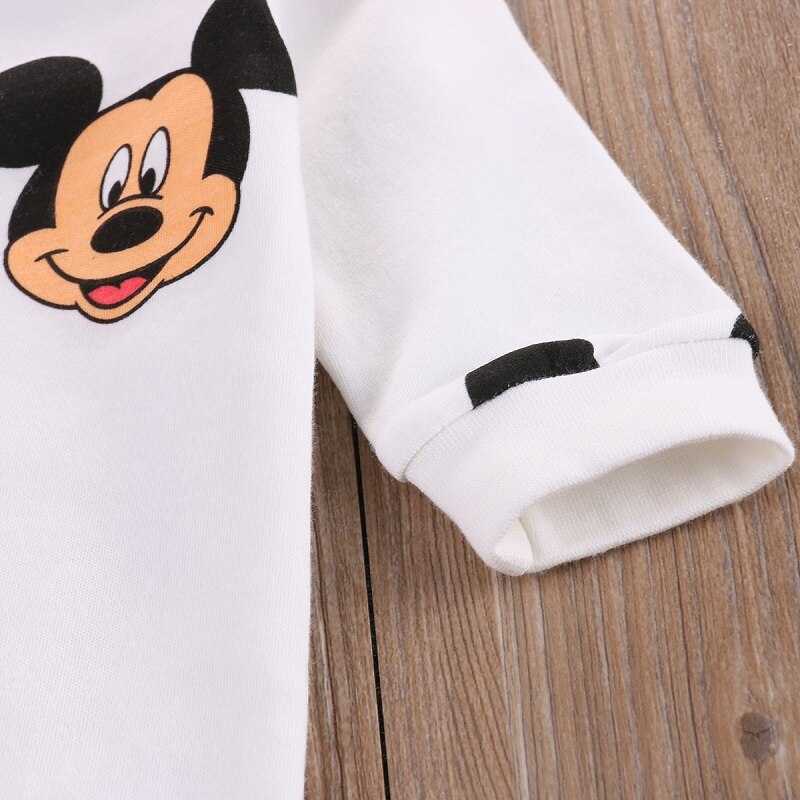 New Infant Baby Clothing Boys Girls Long Sleeve Romper Jumpsuit Cotton Playsuit Cute mouse Cartoon Clothes Outfits - ebowsos