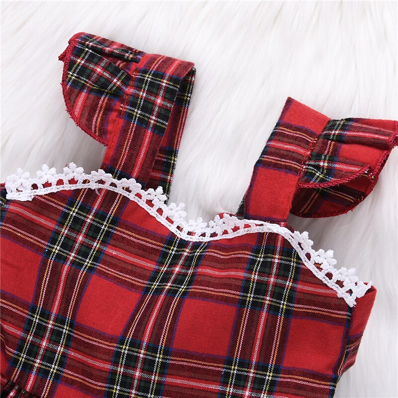 New Toddler Kids Baby Girls Sling plaid Mini Dress T-shirt Tops Dresses+Bottom Shorts 2PCS Set Clothes - ebowsos