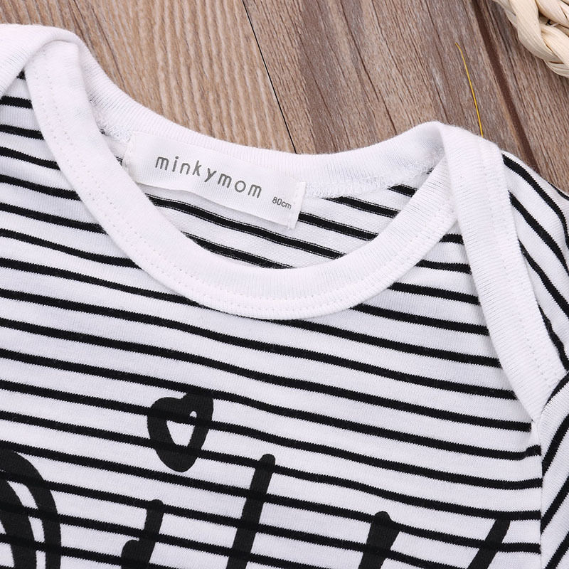 Summer Newborn Infant Baby Boys Striped Clothes  Jumpsuit Cotton Romper Outfits - ebowsos