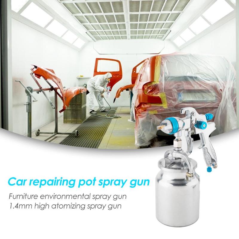 2019 Hot 1000mL Suction Air Spray Gun Hand Manual Spray Lacquer Gun 1.7mm Atomization Furniture Coating Car Paint Sprayer - ebowsos