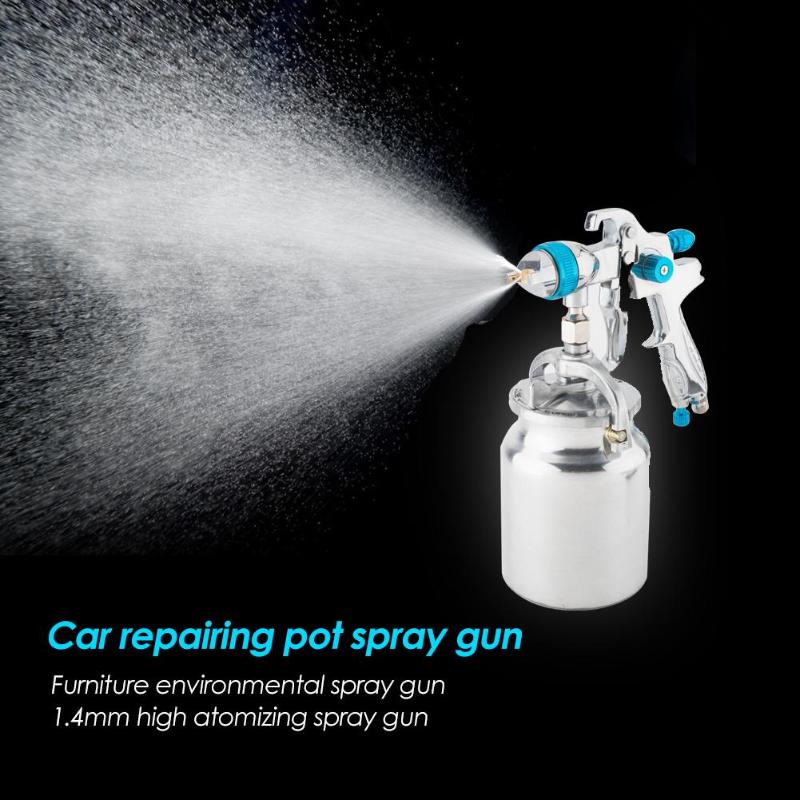 2019 Hot 1000mL Suction Air Spray Gun Hand Manual Spray Lacquer Gun 1.7mm Atomization Furniture Coating Car Paint Sprayer - ebowsos