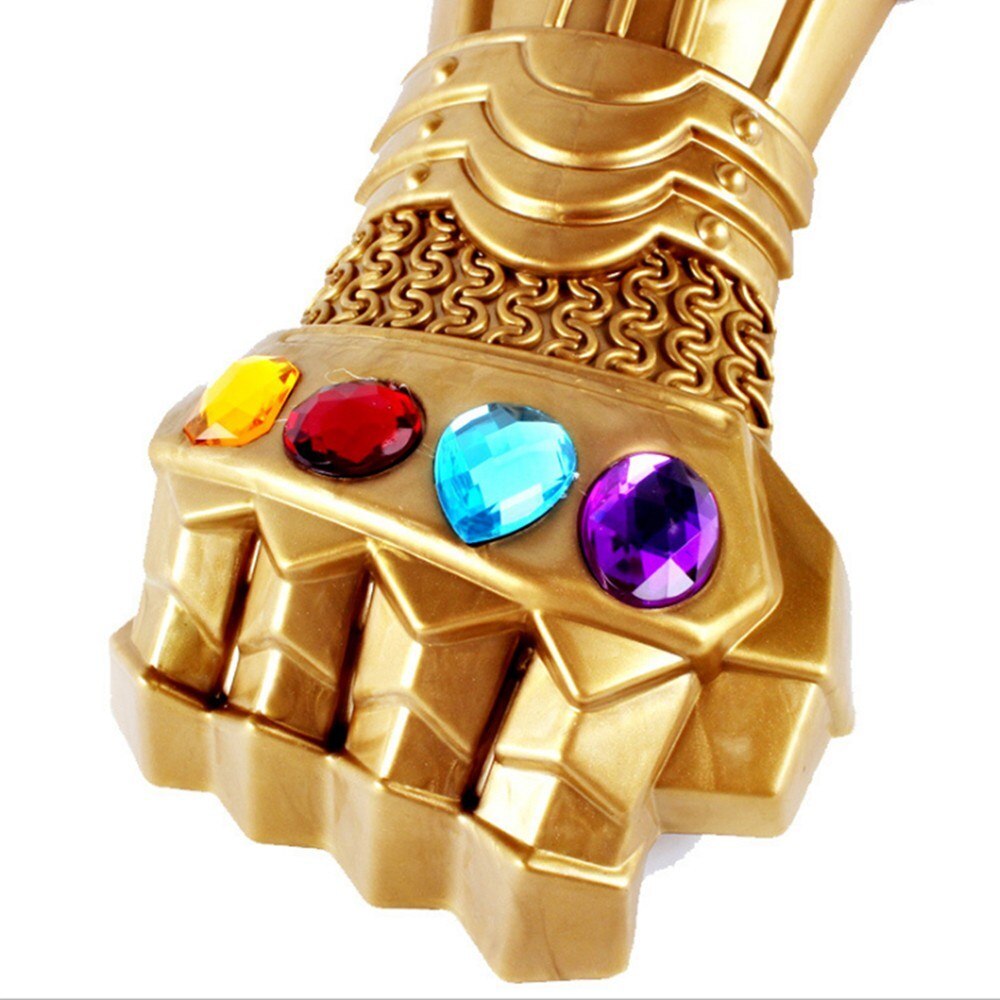 2019 Movie Avengers 4 Thanos Glove Infinity War Cosplay LED Light Kids Adult Toys Infinity Gloves Halloween Cospaly Role Play-ebowsos