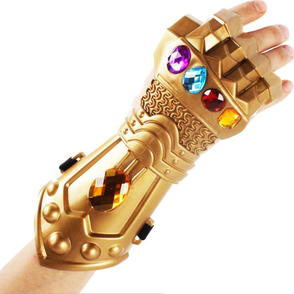 2019 Movie Avengers 4 Thanos Glove Infinity War Cosplay LED Light Kids Adult Toys Infinity Gloves Halloween Cospaly Role Play-ebowsos