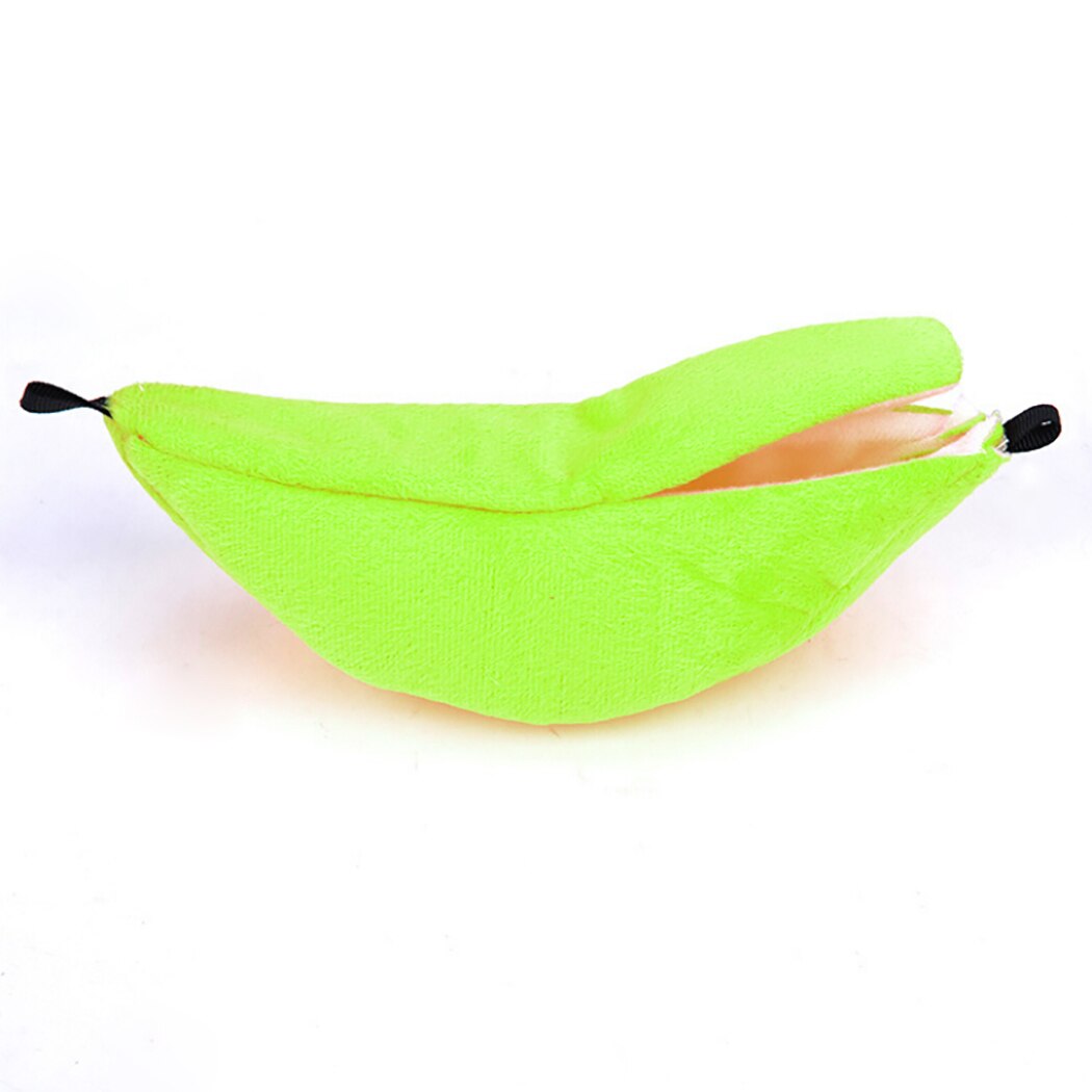 2019 New Soft Hamster Banana Nest Winter Warm Nest Hanging Hammock Moon Boat Boat Small Pet Nest Cotton Nest Pet Supplies-ebowsos