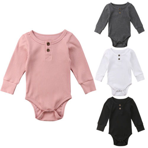 2019 Newborn Toddler Baby Girl Boy Romper Jumpsuit Outfits Clothes - ebowsos