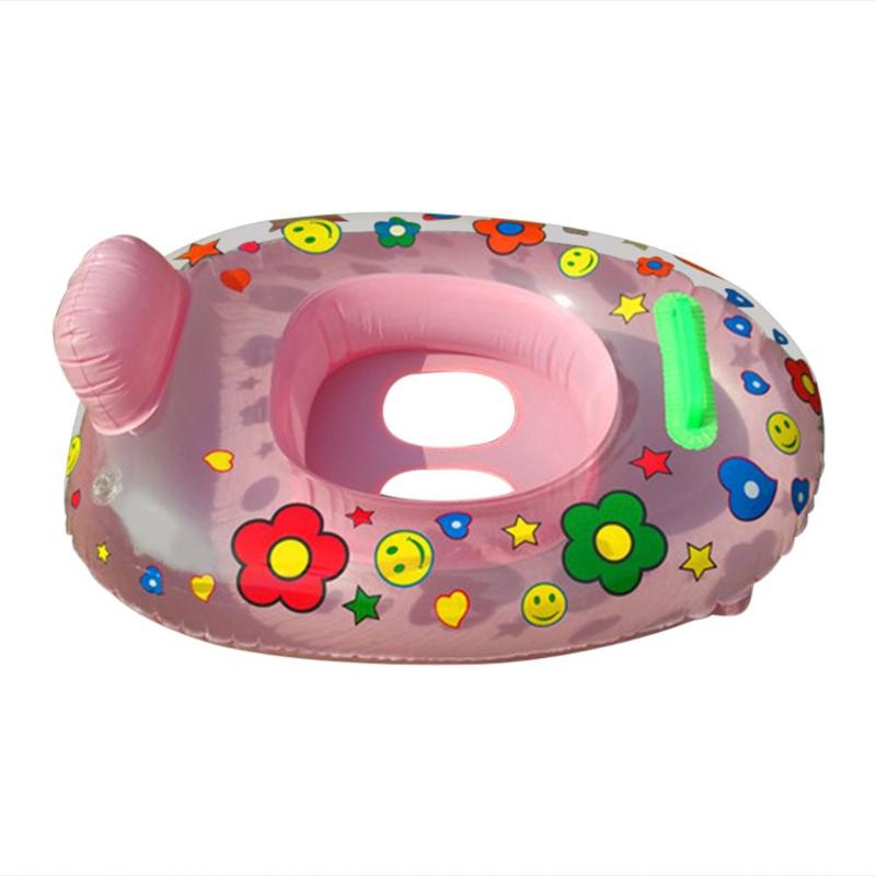 2019 Safety Swimming Ring Baby Swimming Ring Cartoon Print Safety Infant Inflatable Neck Float Circle Thicken Bathing Pool-ebowsos