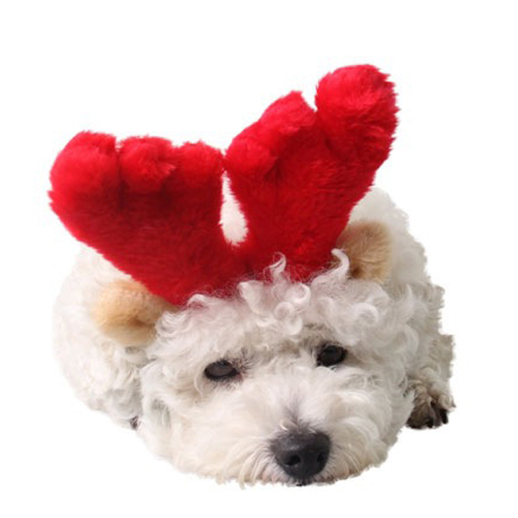 2020 New Year Christmas Pet Headband Deer Horn Hat Costume Dog Puppy Cat Cosplay Party Product Headwear Caps Hat For Dog Cats-ebowsos